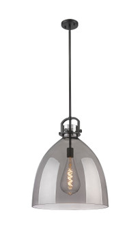 Downtown Urban One Light Pendant in Matte Black (405|410-1SL-BK-G412-18SM)
