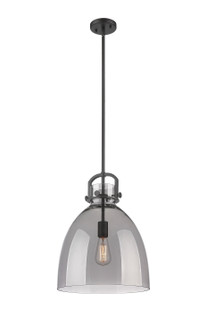 Downtown Urban One Light Pendant in Matte Black (405|410-1SL-BK-G412-14SM)