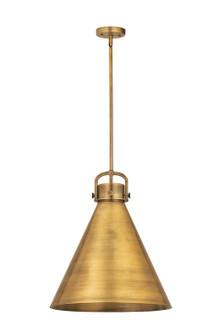 Downtown Urban One Light Pendant in Brushed Brass (405|410-1SL-BB-M411-18BB)