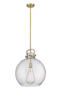 Downtown Urban One Light Pendant in Brushed Brass (405|410-1SL-BB-G410-16SDY)