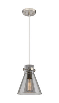Downtown Urban One Light Pendant in Brushed Satin Nickel (405|410-1PS-SN-G411-8SM)
