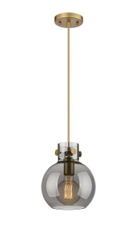 Downtown Urban One Light Mini Pendant in Brushed Brass (405|410-1PS-BB-G410-8SM)