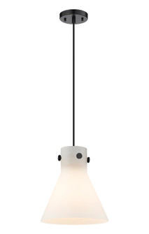 Downtown Urban One Light Pendant in Matte Black (405|410-1PM-BK-G411-10WH)