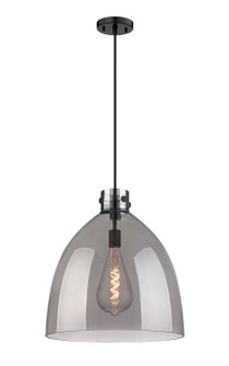 Downtown Urban One Light Pendant in Matte Black (405|410-1PL-BK-G412-18SM)