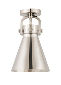 Downtown Urban One Light Semi-Flush Mount in Polished Nickel (405|410-1F-PN-M411-8PN)