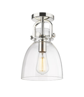 Downtown Urban One Light Flush Mount in Polished Nickel (405|410-1F-PN-G412-8CL)