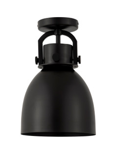 Downtown Urban One Light Semi-Flush Mount in Matte Black (405|410-1F-BK-M412-8BK)
