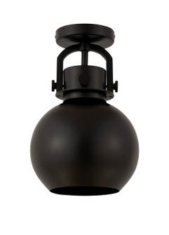 Downtown Urban One Light Semi-Flush Mount in Matte Black (405|410-1F-BK-M410-8BK)