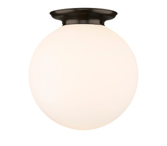 Essex One Light Flush Mount in Oil Rubbed Bronze (405|221-1F-OB-G201-18)