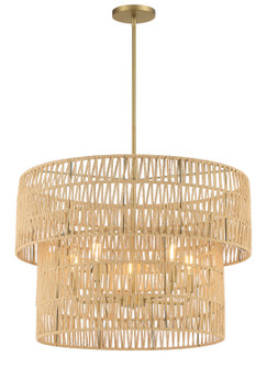 Bungalow Heaven Five Light Pendant in Soft Brass (7|5045-695)