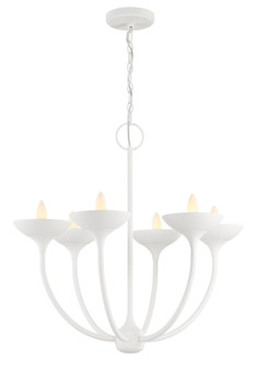 Ryton Six Light Chandelier in Plaster White (7|4716-892) Ryton Six Light Chandelier in Plaster White (7|4716-892)
