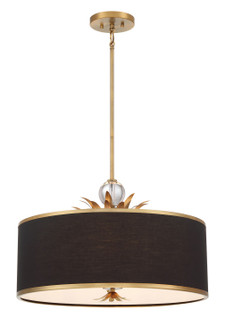 Caprio Four Light Pendant in Brushed Brass (7|4584-672)