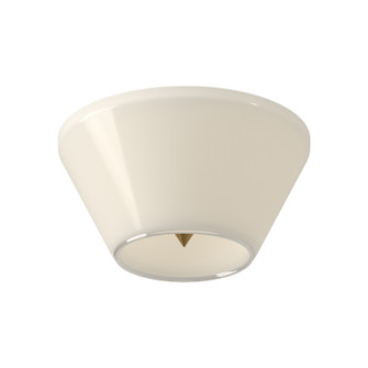 Holt LED Flush Mount in Brushed Gold/Glossy Opal Glass (347|FM45707-BG/GO)