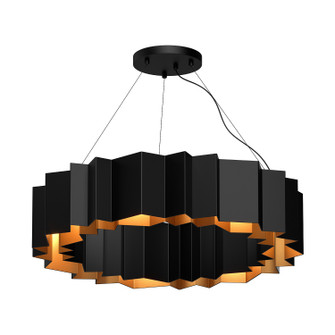 Akira Seven Light Chandelier in Black/Gold (347|CH58030-BK/GD)