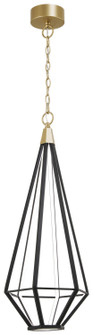Dripping Gems LED Pendant in Painted Soft Brass & Coal (42|P5521-726A-L)