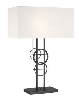 Tempo Two Light Table Lamp in Sand Coal Black (42|P5136-066)