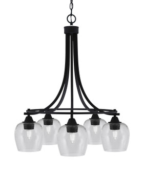 Paramount Five Light Chandelier in Matte Black (200|3415-MB-4810)