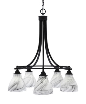 Paramount Five Light Chandelier in Matte Black (200|3415-MB-4769)