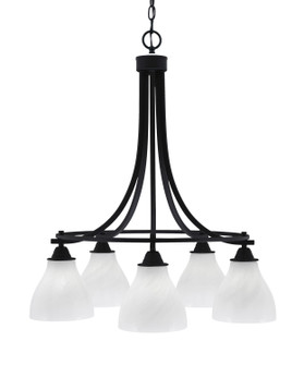 Paramount Five Light Chandelier in Matte Black (200|3415-MB-4761)