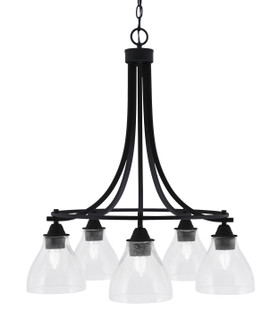 Paramount Five Light Chandelier in Matte Black (200|3415-MB-4760)
