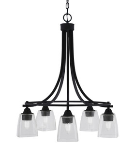 Paramount Five Light Chandelier in Matte Black (200|3415-MB-461)