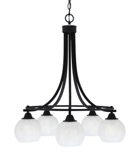 Paramount Five Light Chandelier in Matte Black (200|3415-MB-4101)