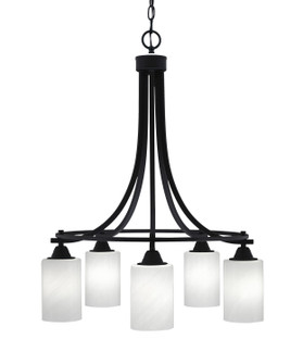 Paramount Five Light Chandelier in Matte Black (200|3415-MB-3001)