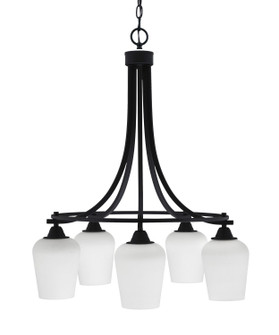 Paramount Five Light Chandelier in Matte Black (200|3415-MB-211)