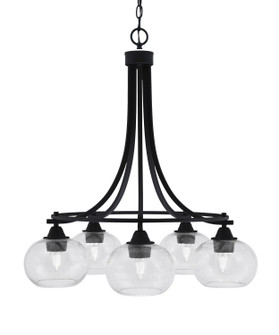 Paramount Five Light Chandelier in Matte Black (200|3415-MB-202)