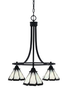 Paramount Three Light Chandelier in Matte Black (200|3413-MB-9125)