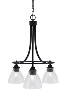 Paramount Three Light Chandelier in Matte Black (200|3413-MB-4760)