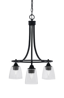 Paramount Three Light Chandelier in Matte Black (200|3413-MB-461)