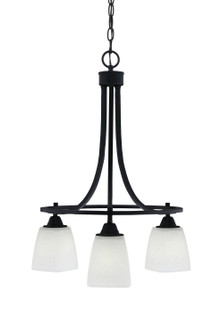 Paramount Three Light Chandelier in Matte Black (200|3413-MB-460)