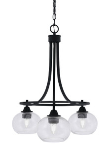 Paramount Three Light Chandelier in Matte Black (200|3413-MB-202)