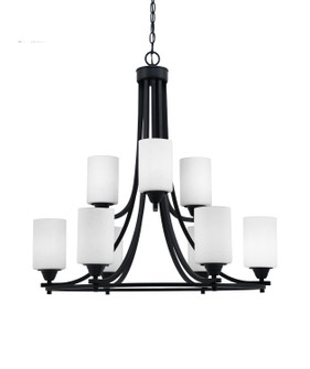 Paramount Nine Light Chandelier in Matte Black (200|3409-MB-310)