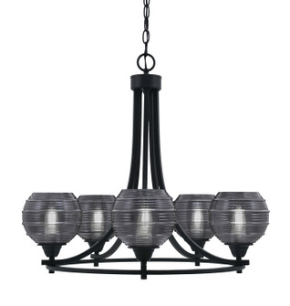 Paramount Five Light Chandelier in Matte Black (200|3405-MB-5112)