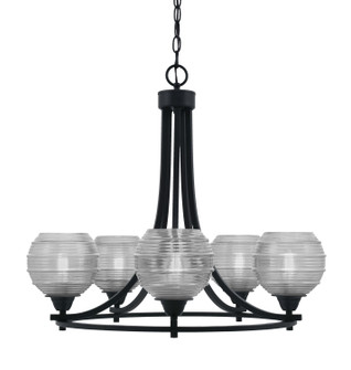 Paramount Five Light Chandelier in Matte Black (200|3405-MB-5110)