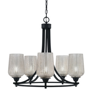 Paramount Five Light Chandelier in Matte Black (200|3405-MB-4253)