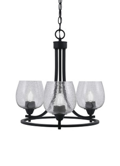 Paramount Three Light Chandelier in Matte Black (200|3403-MB-4812)