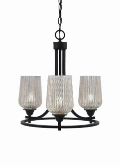 Paramount Three Light Chandelier in Matte Black (200|3403-MB-4253)