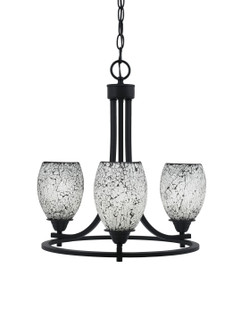 Paramount Three Light Chandelier in Matte Black (200|3403-MB-4165)