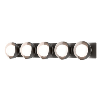 Brooklyn Brooklyn 5-Light Straight Double Shade Bath Sconce in Oil Rubbed Bronze (39|201379-SKT-14-02-GG0711)