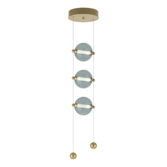 Abacus Abacus 3-Light LED Pendant in Modern Brass (39|139059-LED-STND-86-YL0668)