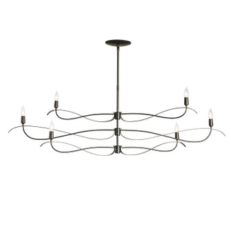 Willow Six Light Chandelier in Ink (39|136352-SKT-MULT-89)