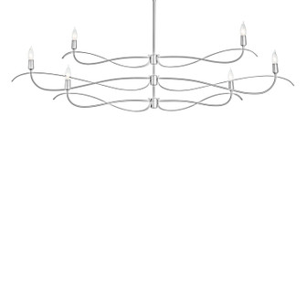 Willow Willow 6-Light Large Chandelier in Sterling (39|136352-SKT-MULT-85)