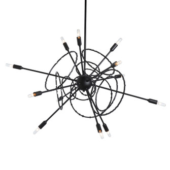 Olympus 12 Light Pendant in Black (39|131604-SKT-MULT-10)