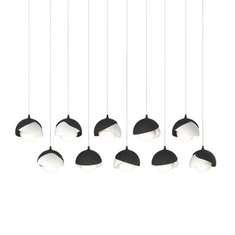 Brooklyn Brooklyn 10-Light Double Shade Pendant in Black (39|131205-SKT-LONG-10-02-GG0711)