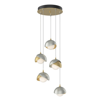 Brooklyn Brooklyn 5-Light Double Shade Pendant in Modern Brass (39|131125-SKT-STND-86-85-GG0711)