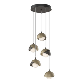 Brooklyn Brooklyn 5-Light Double Shade Pendant in Oil Rubbed Bronze (39|131125-SKT-STND-14-84-GG0711)