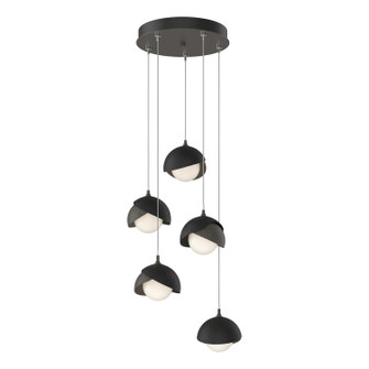 Brooklyn Brooklyn 5-Light Double Shade Pendant in Dark Smoke (39|131125-SKT-STND-07-10-GG0711)